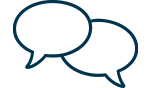 Icon representing collaborative divorce where both spouses work with attorneys outside of court in Columbus, Ohio